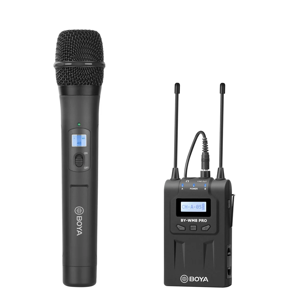 Handheld Wireless Microphone Kit System 48 Channel UHF Mic for Canon Nikon DSLR SLR Camera ENG EFP Tiktok Vlog Video Shooting
Handheld Wireless Microphone Kit System 48 Channel UHF Mic for Canon Nikon DSLR SLR Camera ENG EFP Tiktok Vlog Video Shooting