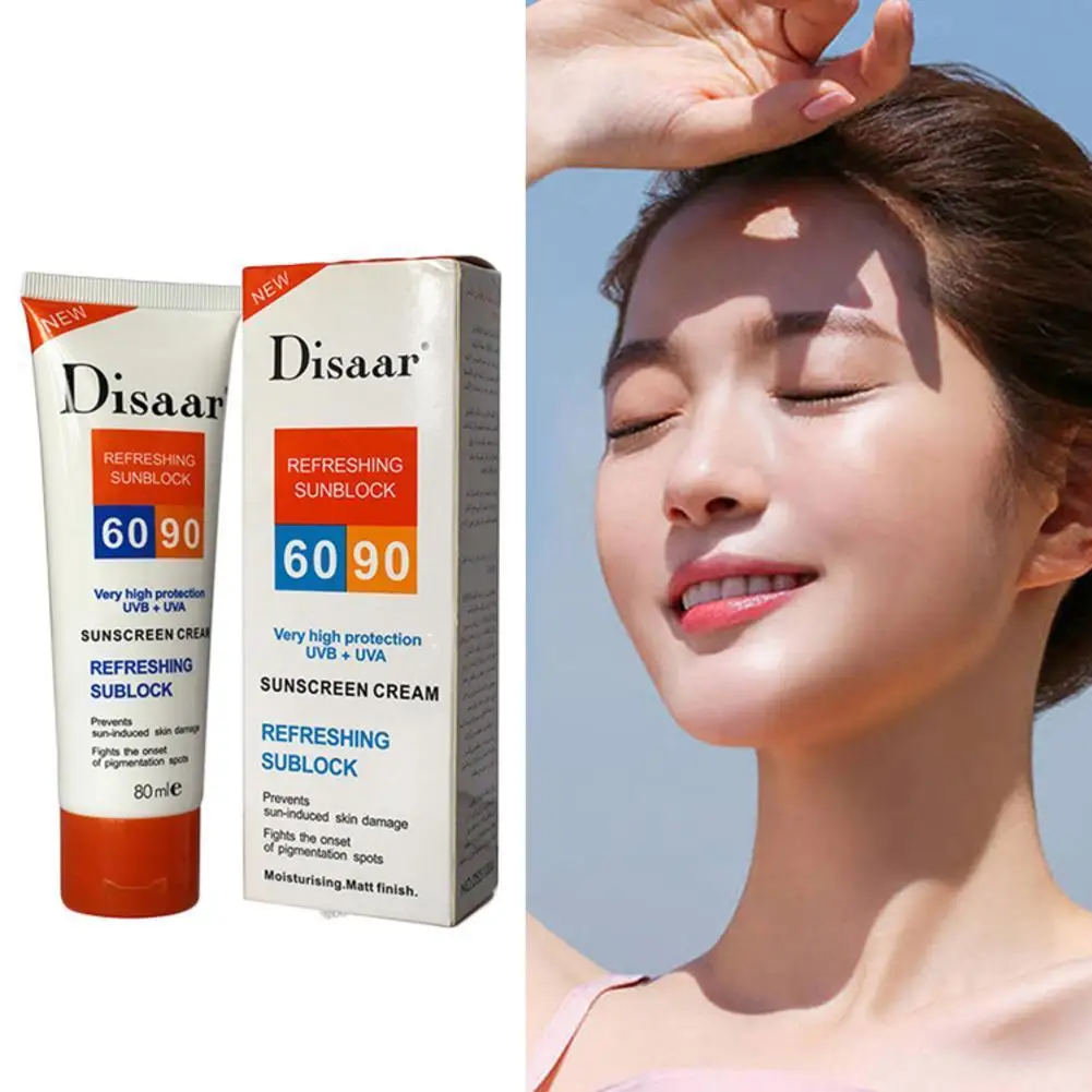 Sunscreen 80ml SPF 90 Moisturizing Skin Care Facial Skin Protection Anti-aging Facial Body Care Makeup Primer
Sunscreen 80ml SPF 90 Moisturizing Skin Care Facial Skin Protection Anti-aging Facial Body Care Makeup Primer