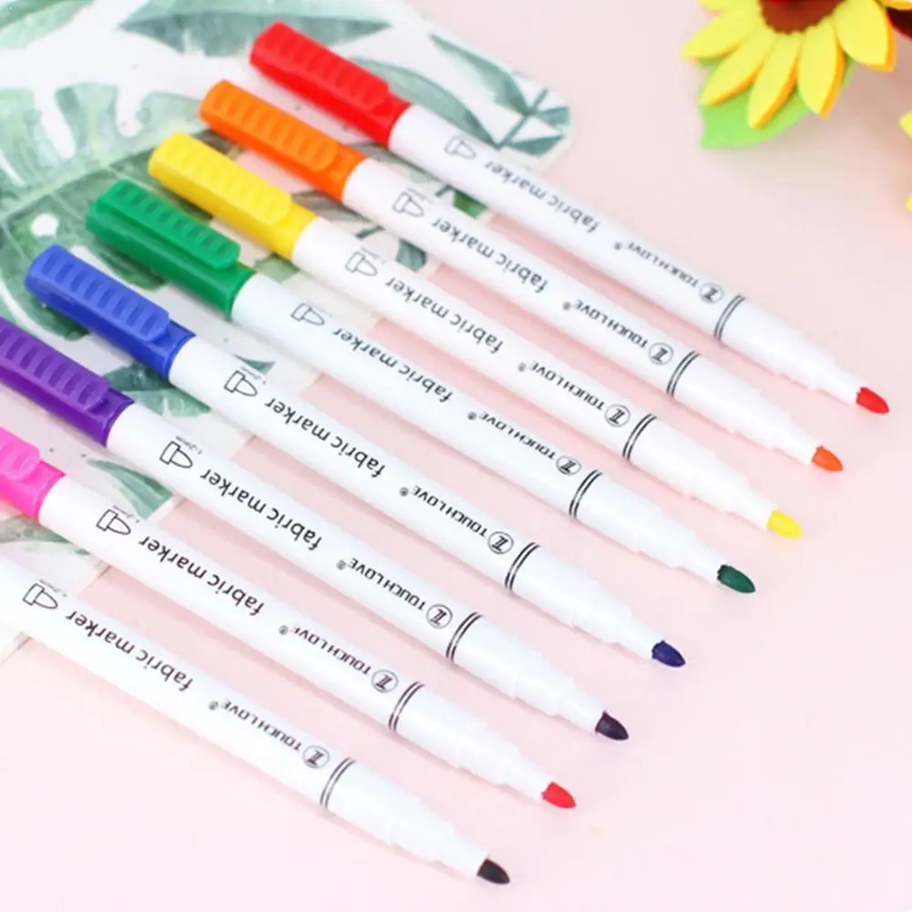 8pcs/set Clothes Textile Markers Textile Paint Graffiti Marker Writing Liner Pen Diy Colorful Pen Painting T-shirt For Clot I8Q7
8pcs/set Clothes Textile Markers Textile Paint Graffiti Marker Writing Liner Pen Diy Colorful Pen Painting T-shirt For Clot I8Q7
