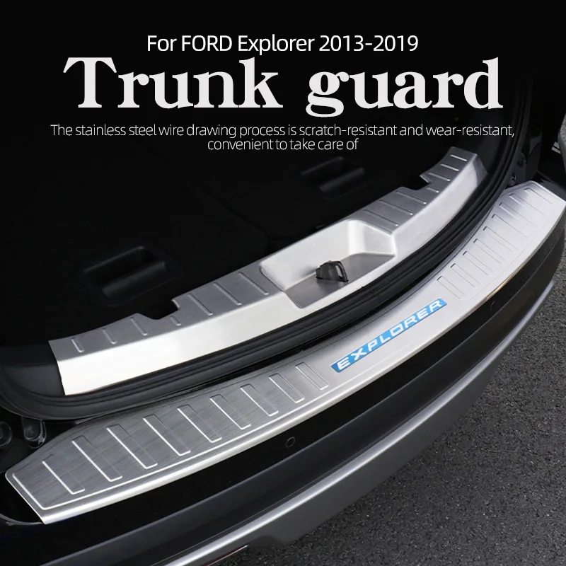 For FORD Explorer 2013-2019 Rear Trunk Bumper Guard Plate Gate Door Sill Trim Stainless Steel Car Styling Accessories
For FORD Explorer 2013-2019 Rear Trunk Bumper Guard Plate Gate Door Sill Trim Stainless Steel Car Styling Accessories