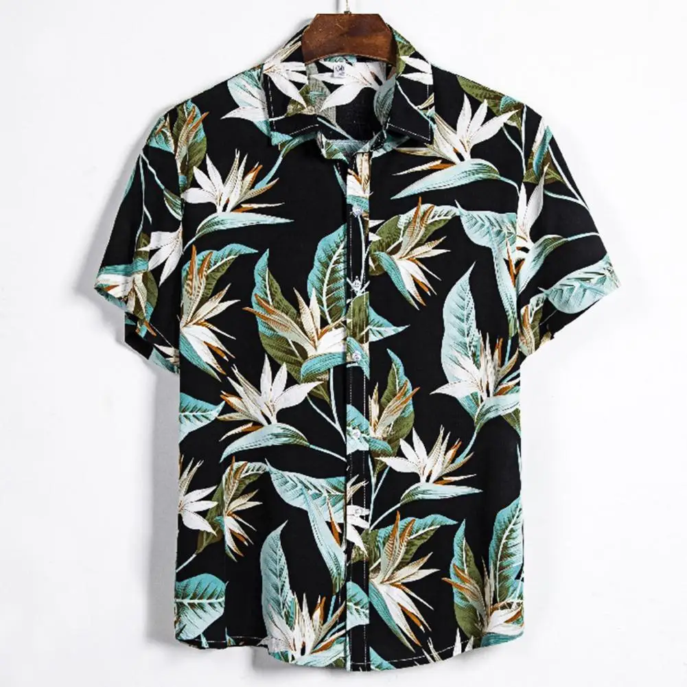 Hot 2021 Men's T-Shirt Floral Print All Match Summer Short Sleeve Lapel Top for Beach
Hot 2021 Men's T-Shirt Floral Print All Match Summer Short Sleeve Lapel Top for Beach