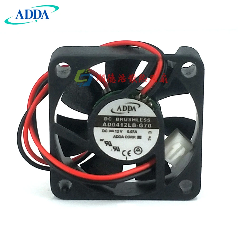 

2pcs New For ADDA ad0412lb-g70 12V 0.07a 4cm 4010 double ball super mute cooling fan