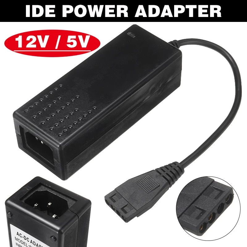 

External 5V/12V AC Powerful Adapter USB to IDE+SATA Power Supply Adapters Converter Cable for H-DD/Hard Drive/CD-ROM