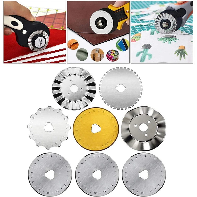 45mm Round Rotary Cutter Blades Set Sewing Crafts, Sharp and Ultra Durable, for Quilting Cut Sewing Craft - 8Pcs
45mm Round Rotary Cutter Blades Set Sewing Crafts, Sharp and Ultra Durable, for Quilting Cut Sewing Craft - 8Pcs