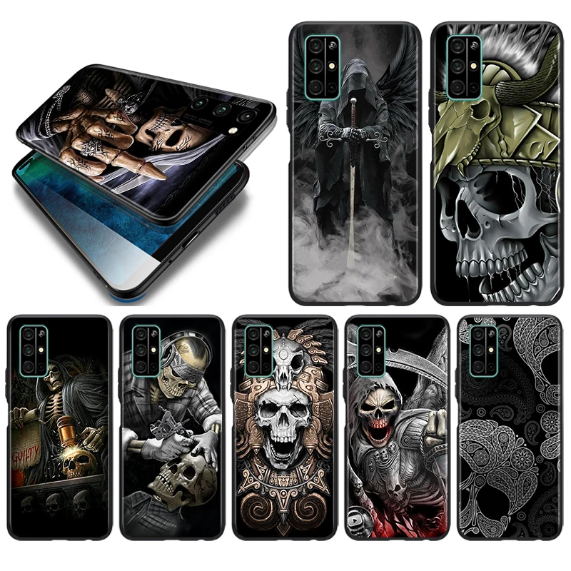 Grim Reaper Skull Skeleton Soft TPU Cover For Huawei Honor 50 SE V30 30i 30S 30 20S 20E 20 V20 Pro 5G Plus Lite Black Phone Case
Grim Reaper Skull Skeleton Soft TPU Cover For Huawei Honor 50 SE V30 30i 30S 30 20S 20E 20 V20 Pro 5G Plus Lite Black Phone Case