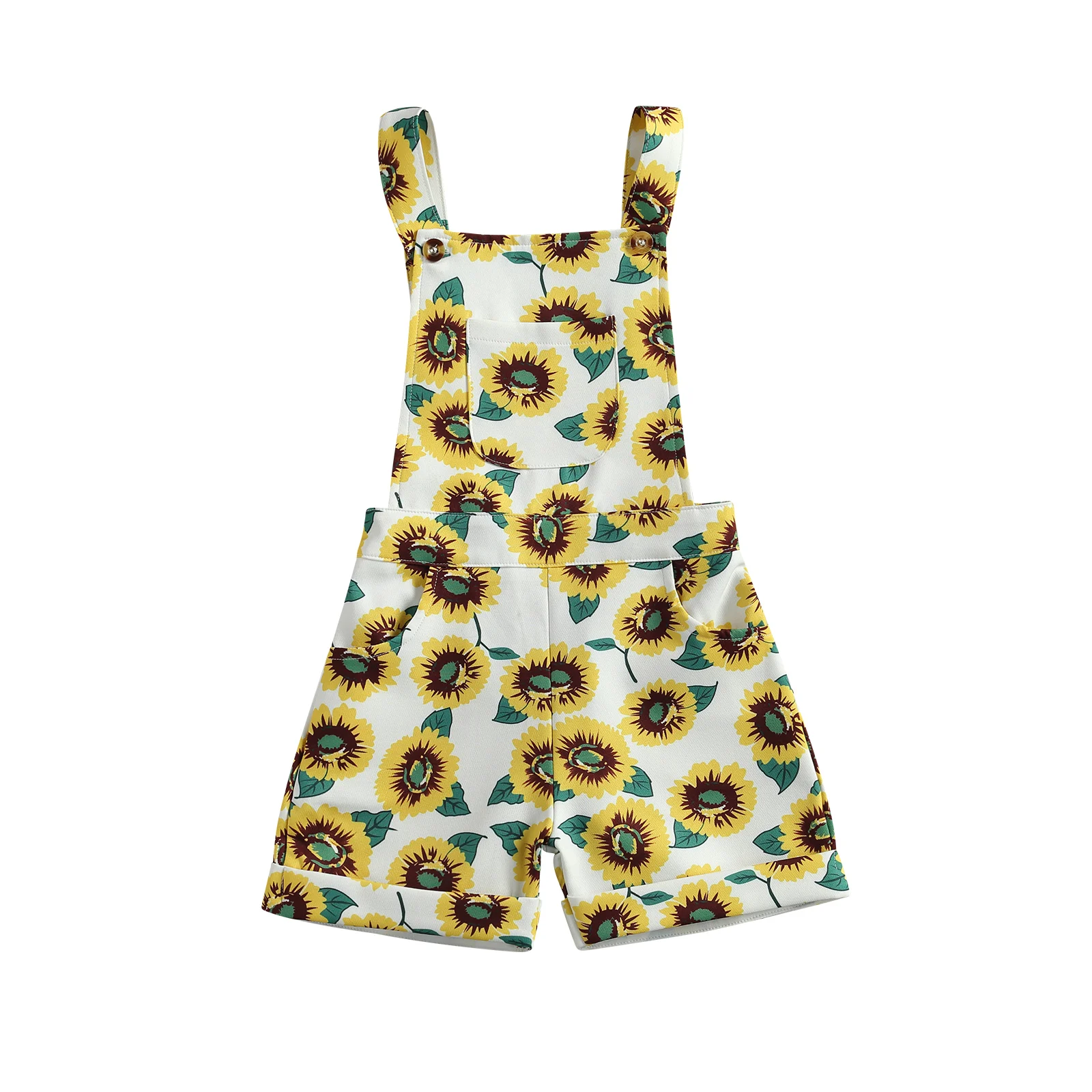 Toddler Girls Bib Shorts Cute Sunflower Print One-Piece Shortalls with Front Pocket 2-6Years
Toddler Girls Bib Shorts Cute Sunflower Print One-Piece Shortalls with Front Pocket 2-6Years