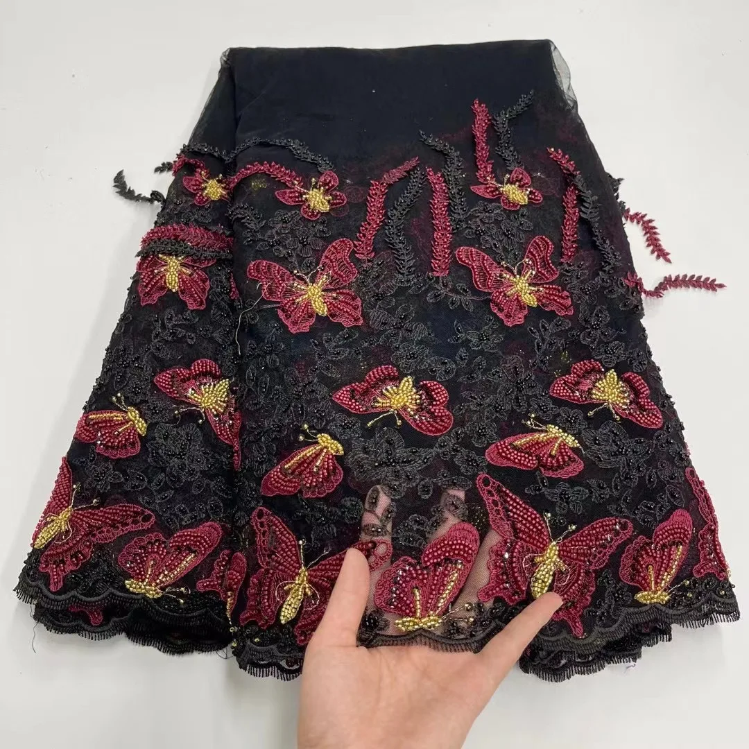2021 New Arrival African Tulle Mesh Fabric Lace Latest 2021 Nigerian Beaded Fabric 5 Yards Net Lace For Party Dress
2021 New Arrival African Tulle Mesh Fabric Lace Latest 2021 Nigerian Beaded Fabric 5 Yards Net Lace For Party Dress