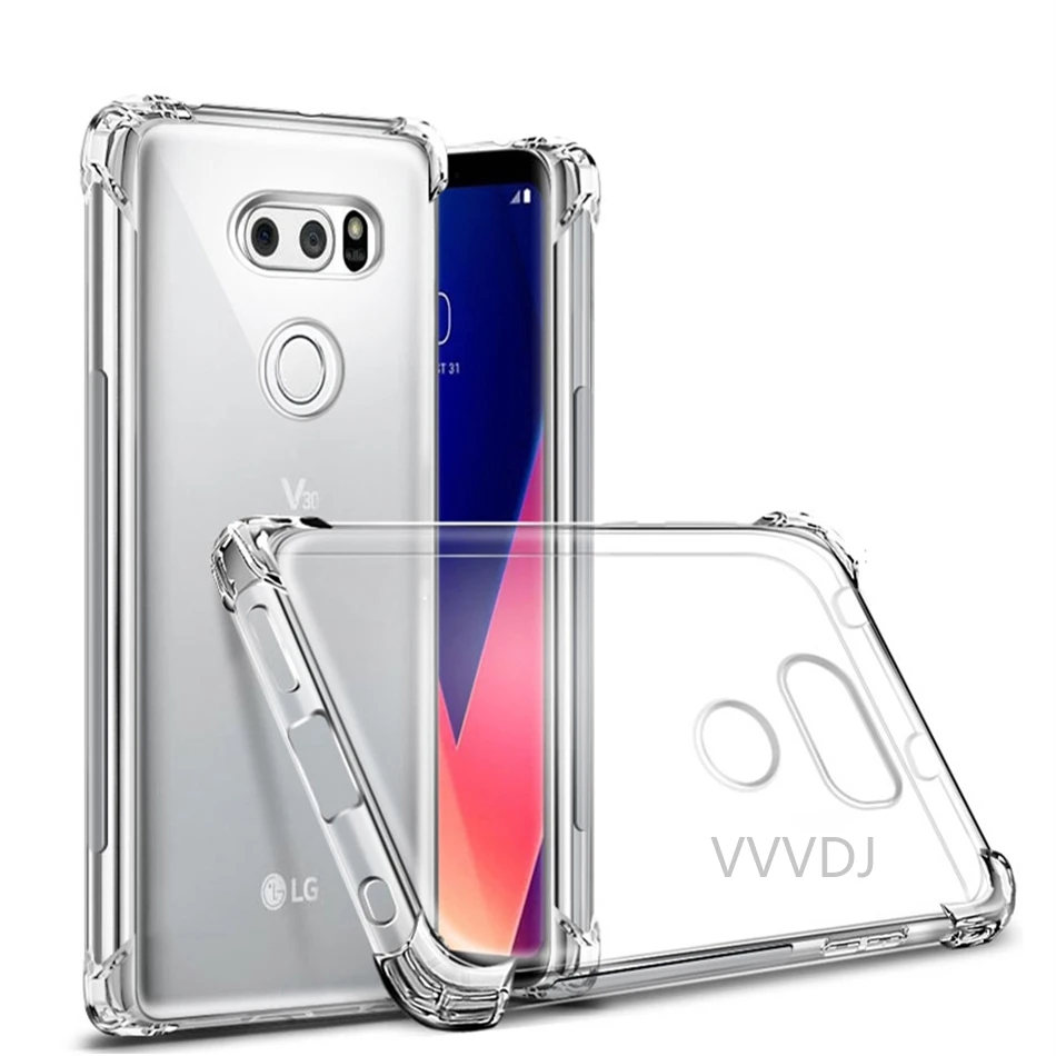 Чехол для LG V20 V30 V40 V50 V60 прозрачный противоударный чехол с воздушной подушкой G8S G8