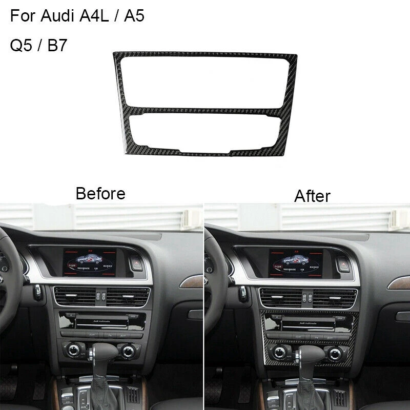 for A4 A5 2009-2017 Carbon Fiber Interior Center Control Panel Console Cover Trim 
for A4 A5 2009-2017 Carbon Fiber Interior Center Control Panel Console Cover Trim