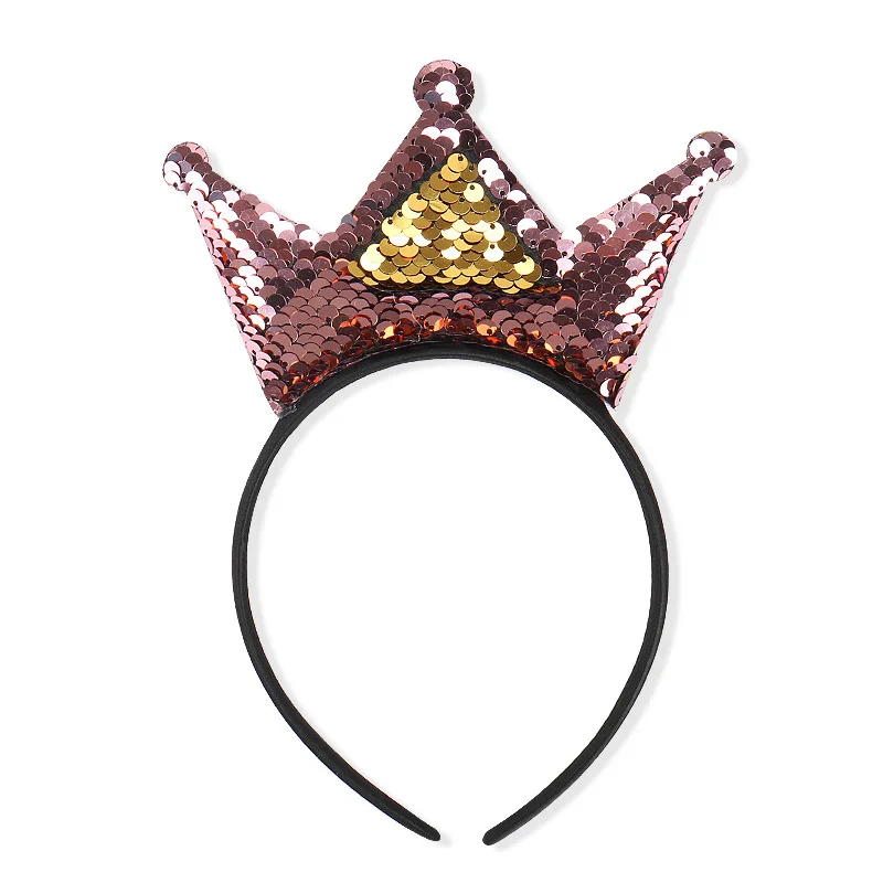 Sequins Double-sided Crown Princess Headband Flip Headdress Children's Dance Party Holiday Hair Accessories
Sequins Double-sided Crown Princess Headband Flip Headdress Children's Dance Party Holiday Hair Accessories