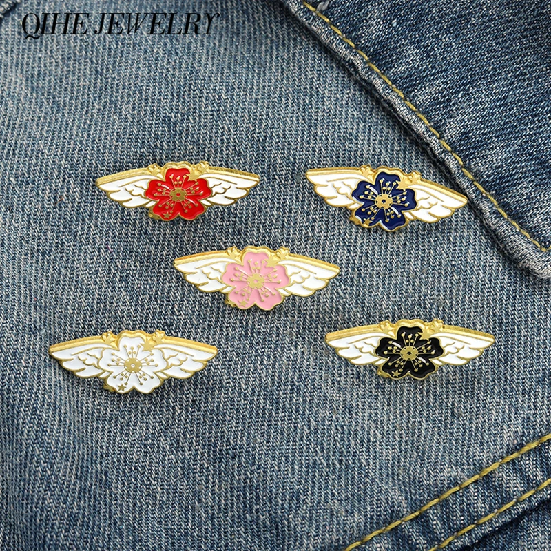 Sakura Wing Enamel Pin Cherry Blossom Badges Brooches for Women Flower Jewelry Plant Accessories Gift for Friends
Sakura Wing Enamel Pin Cherry Blossom Badges Brooches for Women Flower Jewelry Plant Accessories Gift for Friends