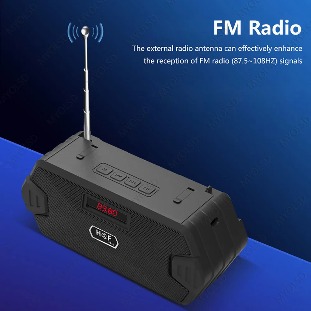 Portable Wireless Speaker Bluetooth-compatible Bass Column Outdoor USB Speakers With FM Radio AUX TF MP3 Subwoofer Loudspeaker
Portable Wireless Speaker Bluetooth-compatible Bass Column Outdoor USB Speakers With FM Radio AUX TF MP3 Subwoofer Loudspeaker