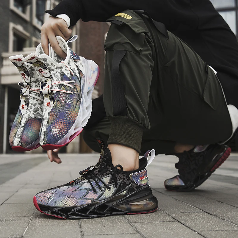 Blade Running Shoes For Men Breathable Sneakers Design Antiskid Damping Outsole High Quality Sport Shoes Training Jogging Shoes
Blade Running Shoes For Men Breathable Sneakers Design Antiskid Damping Outsole High Quality Sport Shoes Training Jogging Shoes