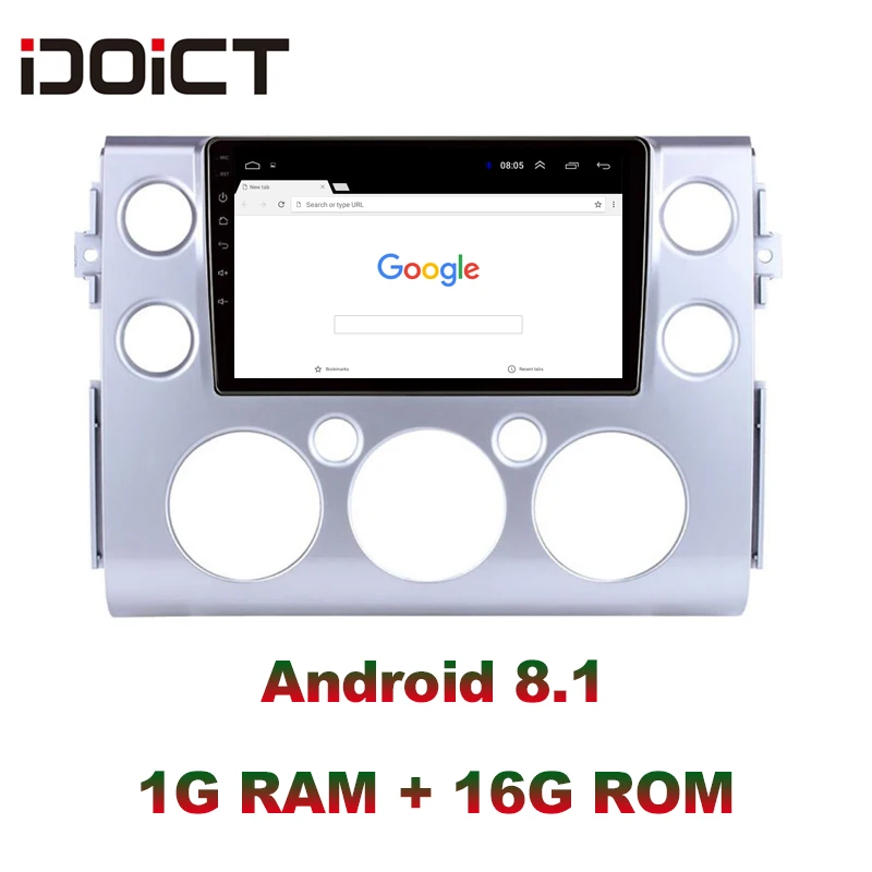 Автомобильный DVD-плеер IDOICT на Android 9 1 2.5D GPS-навигация мультимедиа для Toyota FJ Cruiser radio