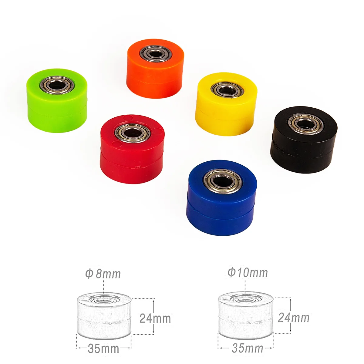 

8mm 10mm Chain Roller Tensioner Pulley Wheel Guide For CRF YZF RMZ KLX Kayo BSE Motorcycle Motocross Pit Dirt Bike