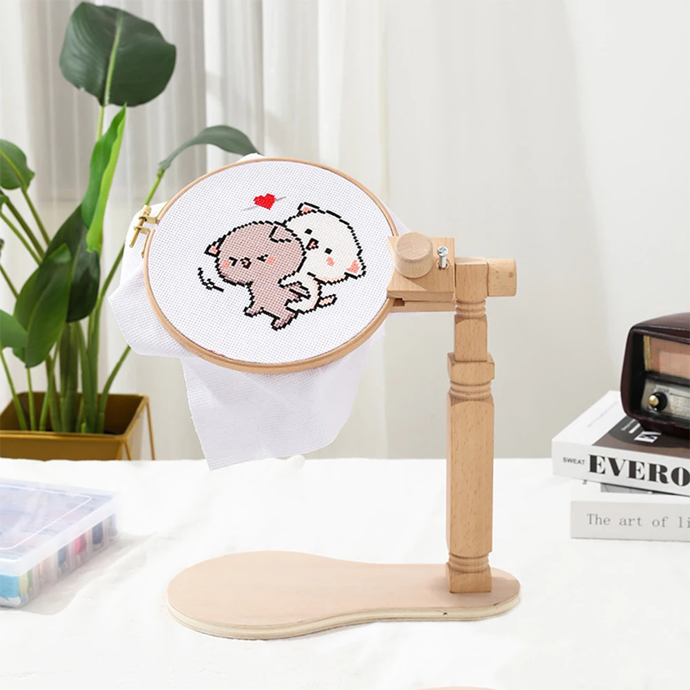 Wooden Embroidery Stand Adjustable Height Desktop Stand Cross Stitch Stand Holder Hoop Sewing Tool For Adults Mother Gifts
Wooden Embroidery Stand Adjustable Height Desktop Stand Cross Stitch Stand Holder Hoop Sewing Tool For Adults Mother Gifts