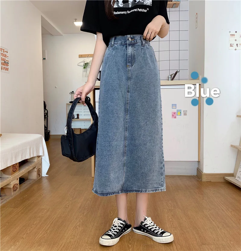 Soft Denim Skirt Women's 2021 Spring Fashionable with Side-Slit Mid-Length High Waist Slimming Slit Skirt Hip Skirt
Soft Denim Skirt Women's 2021 Spring Fashionable with Side-Slit Mid-Length High Waist Slimming Slit Skirt Hip Skirt