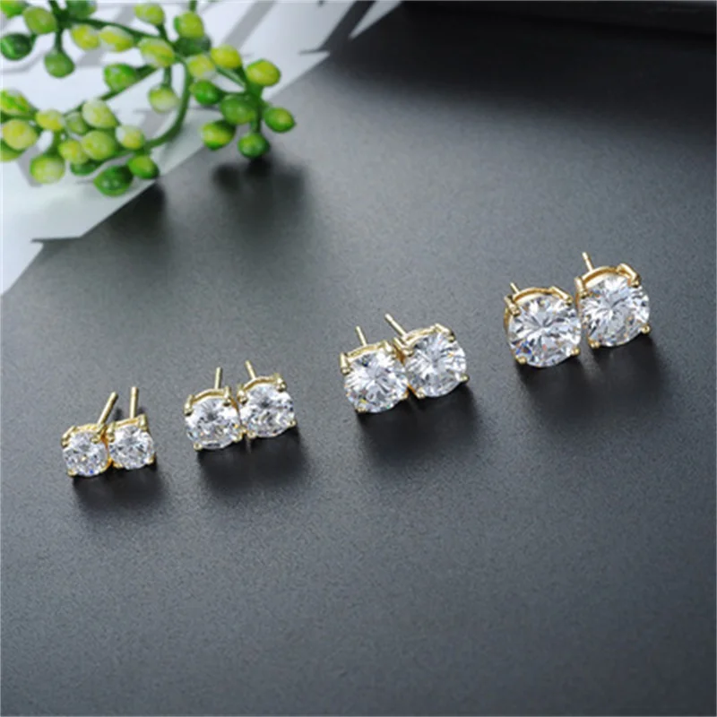 1 Pcs Medical Stainless Steel Crystal Zircon Ear Studs Earrings For Women/Men 4 Prong Tragus Cartilage Piercing Jewelry
1 Pcs Medical Stainless Steel Crystal Zircon Ear Studs Earrings For Women/Men 4 Prong Tragus Cartilage Piercing Jewelry