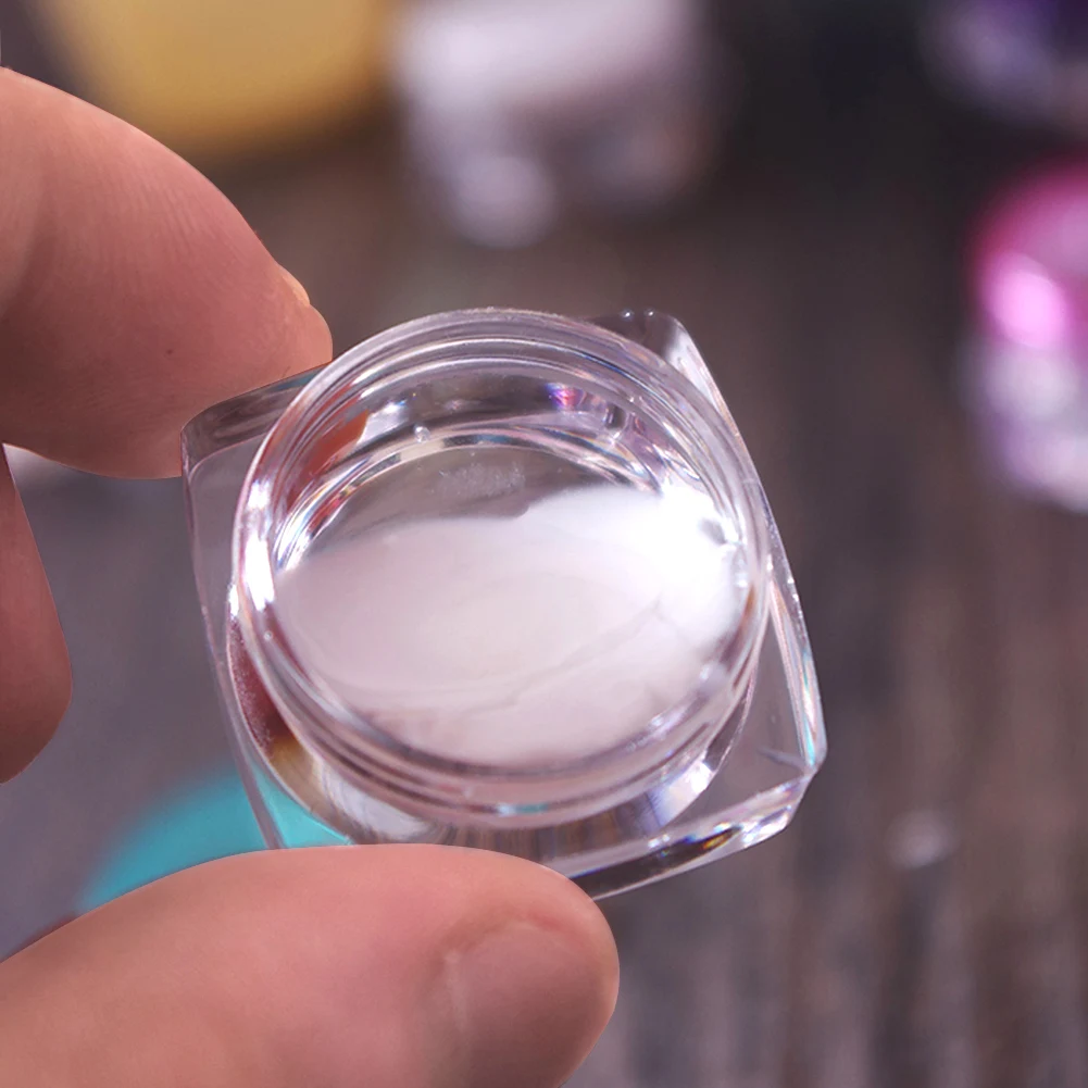 Square 50Pcs 5g/5ml Empty bottom Sample Jar Pot Vials Container Fit Makeup Cosmetic Face Cream packaging Bottle Repeatable pot 
Square 50Pcs 5g/5ml Empty bottom Sample Jar Pot Vials Container Fit Makeup Cosmetic Face Cream packaging Bottle Repeatable pot