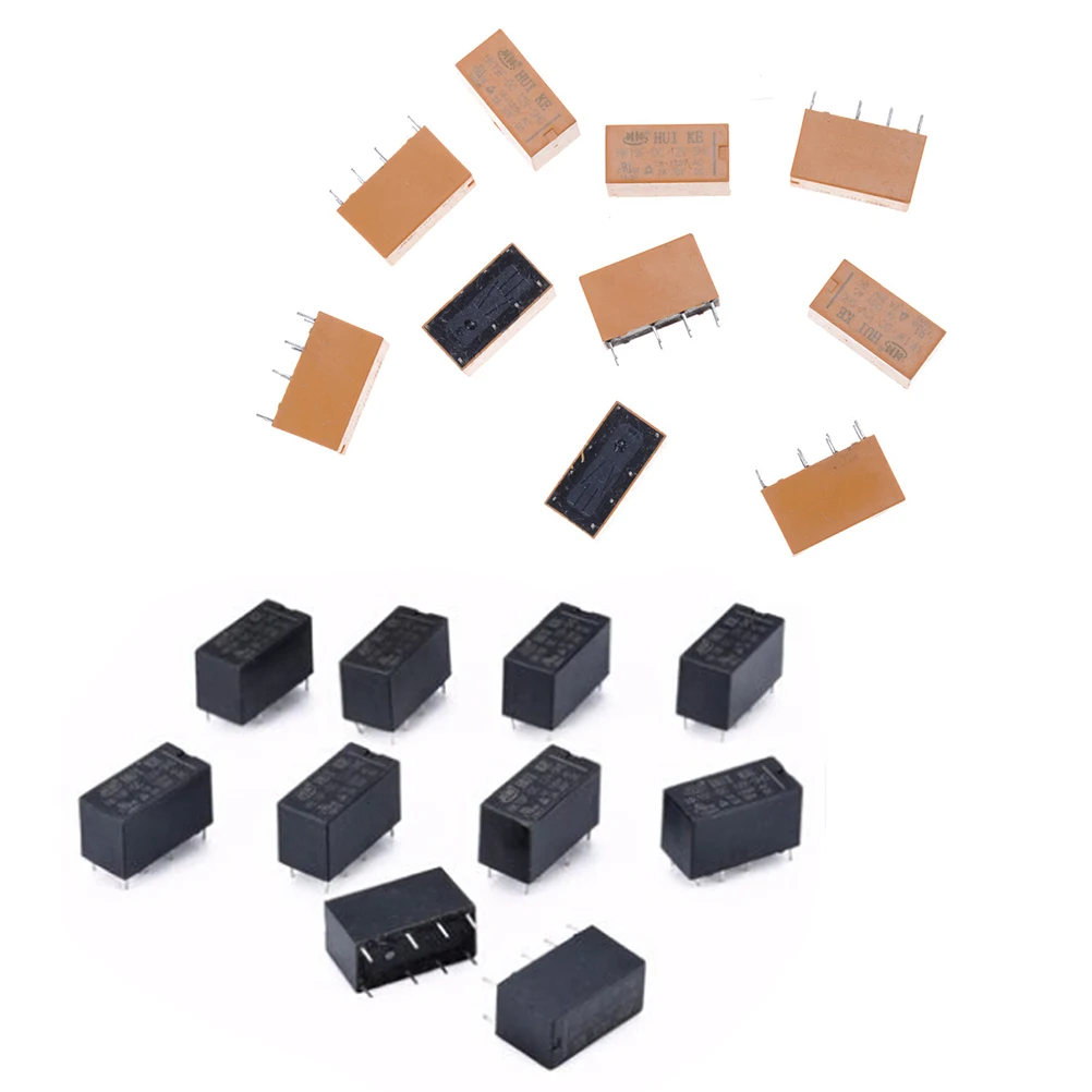 10 шт./лот для DC 12V SHG катушки DPDT 8 Pin мини реле питания PCB типа Горячая продажа|Реле| |