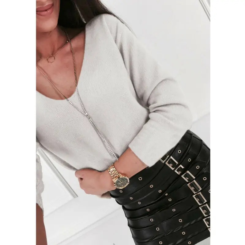 Spring Long Sleeve Women T shirt Summer Sexy Backless Lace V Neck Casual T-shirt Ladies Tops Women Korean T Shirt Camiseta Mujer
Spring Long Sleeve Women T shirt Summer Sexy Backless Lace V Neck Casual T-shirt Ladies Tops Women Korean T Shirt Camiseta Mujer