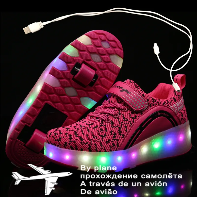 2021 New 27-43 USB Charging Children Sneakers With 2 Wheels Girls Boys Led Shoes Kids Sneakers With Wheels Roller Skate Shoes
2021 New 27-43 USB Charging Children Sneakers With 2 Wheels Girls Boys Led Shoes Kids Sneakers With Wheels Roller Skate Shoes