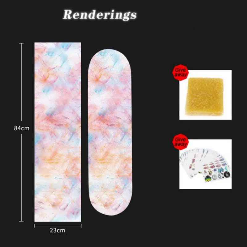 84*23cm Double Rocker SkateBoard Abrasive Sand Paper Skateboard Griptapes Sandpaper DIY Accessories Halloween Gift
84*23cm Double Rocker SkateBoard Abrasive Sand Paper Skateboard Griptapes Sandpaper DIY Accessories Halloween Gift