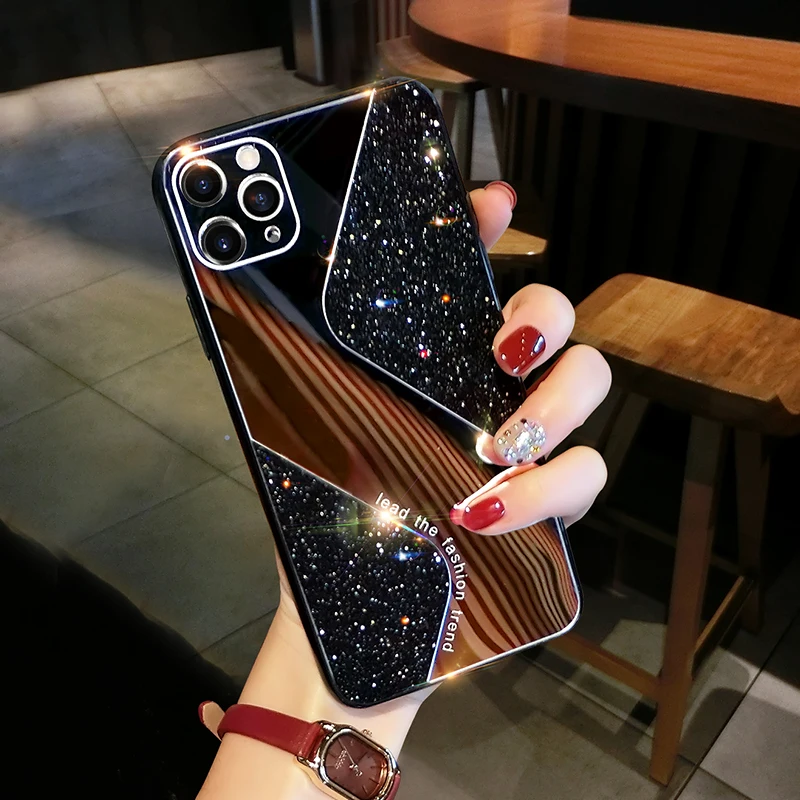 Luxury Glitter Shiny Makeup Mirror PhoneCase For iPhone 14 13 12 11 Pro MAX X XS XR 7 8 Plus SE2020 Sequins Bling Silicone Cover
Luxury Glitter Shiny Makeup Mirror PhoneCase For iPhone 14 13 12 11 Pro MAX X XS XR 7 8 Plus SE2020 Sequins Bling Silicone Cover