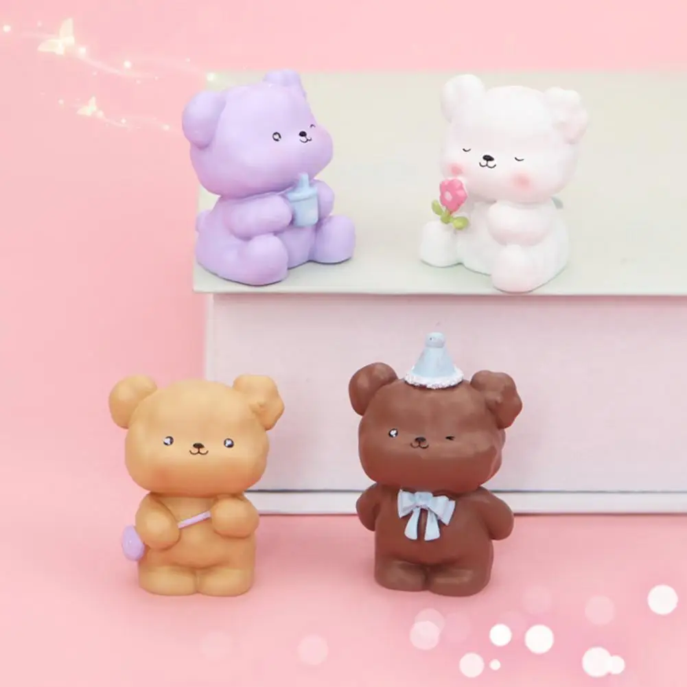 Miniature Doll Multi-use Cute Bear Shape Resin Wide Application Birthday Cake Decorative Miniature Display for Decoration
Miniature Doll Multi-use Cute Bear Shape Resin Wide Application Birthday Cake Decorative Miniature Display for Decoration