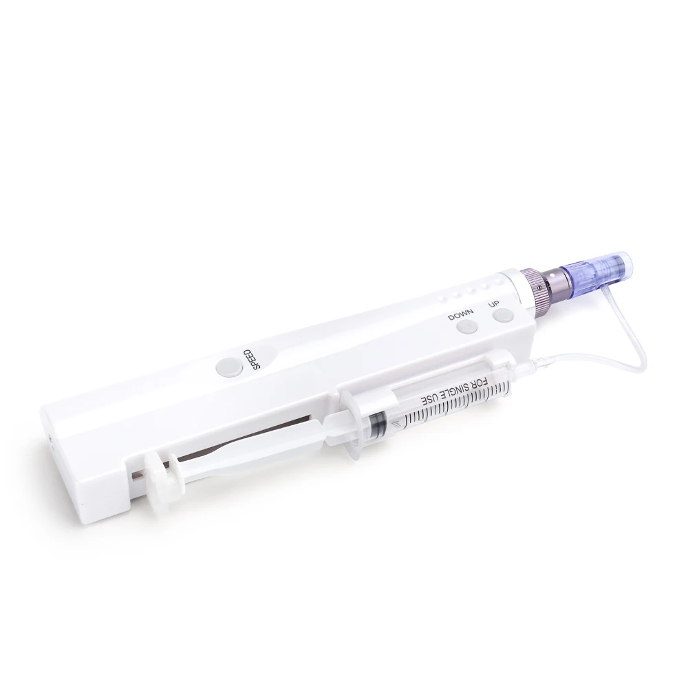 

2 In 1 Hydra Injector Derma Pen Nano Mesotherapy Microneedle Dr Pen Mesogun Portable Smart Injector Pen Facial Treatment Machine