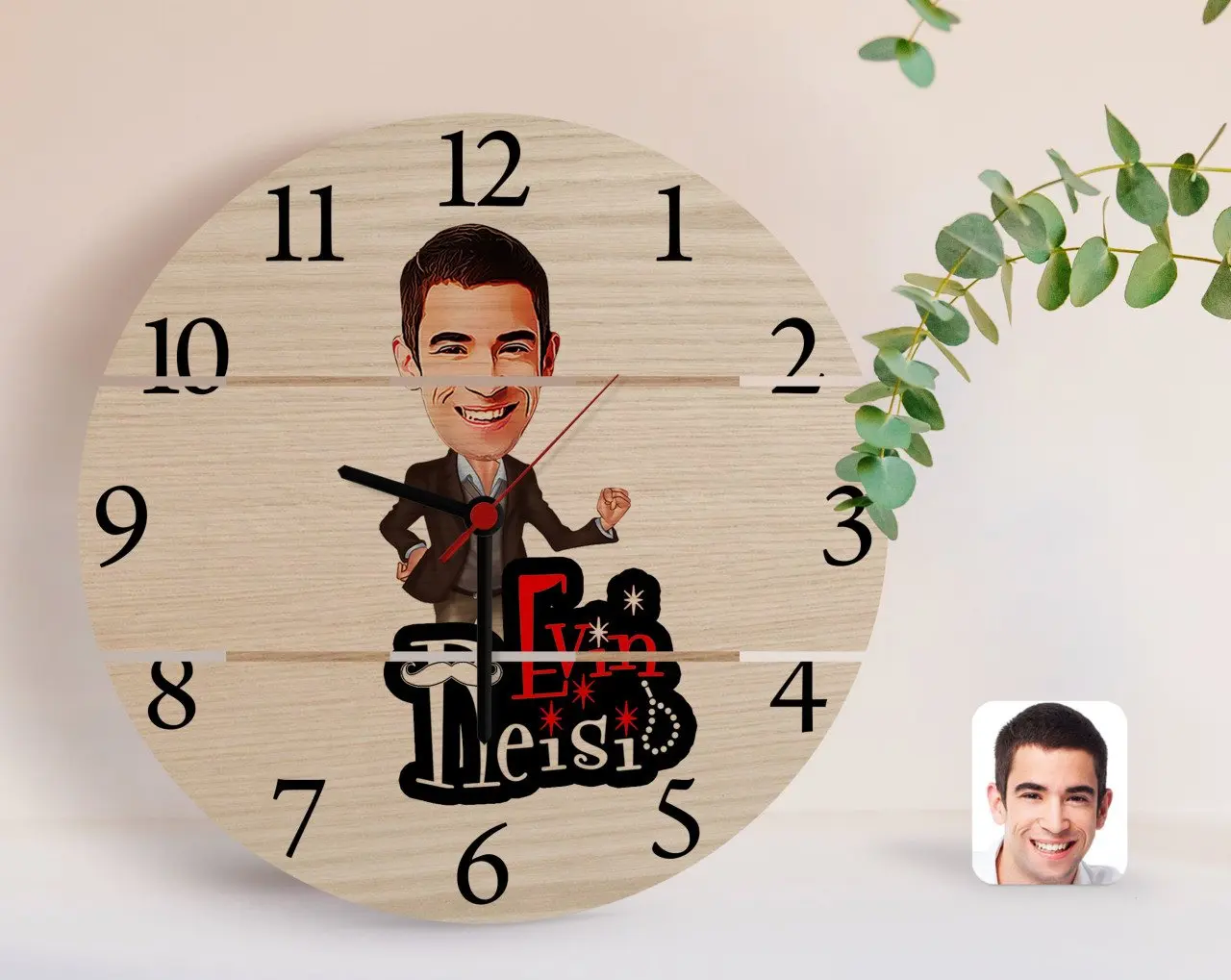 Персонализированные дом вождя карикатура аутентичный деревянный поддон Saat-2
Персонализированные дом вождя карикатура аутентичный деревянный поддон Saat-2