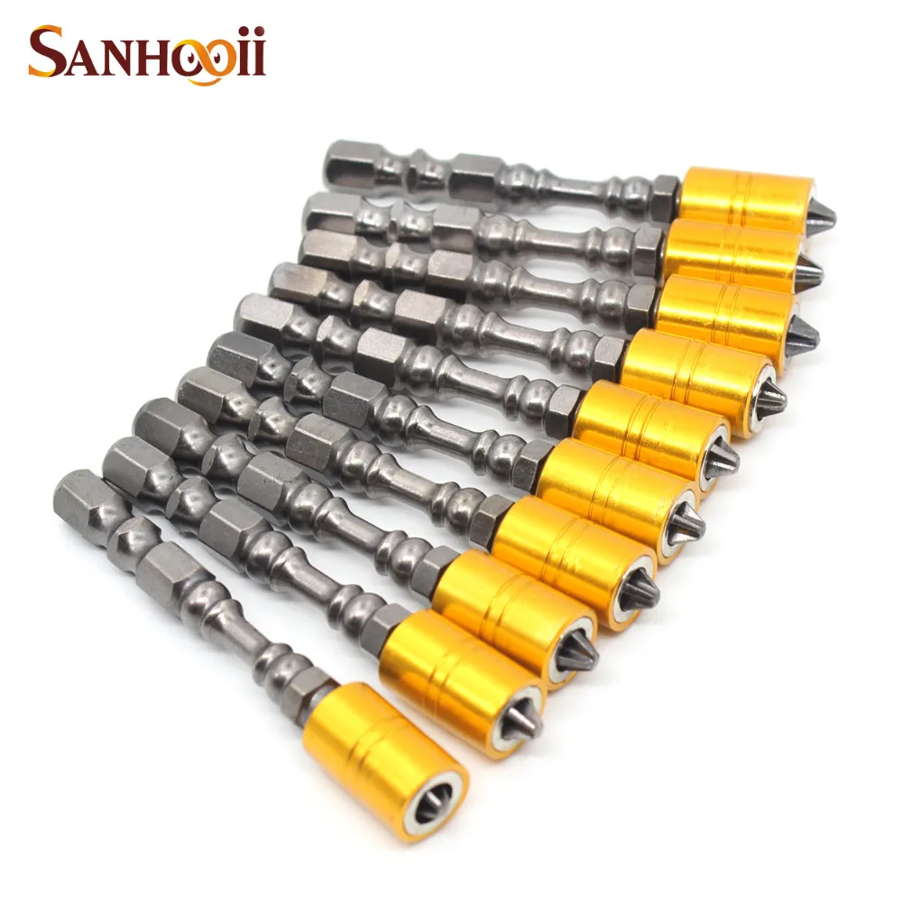 10pcs 65mm HRC65 PH2 Magnetic Screwdriver Bit Anti-Slip Steel Electric Screw Driver Set
10pcs 65mm HRC65 PH2 Magnetic Screwdriver Bit Anti-Slip Steel Electric Screw Driver Set