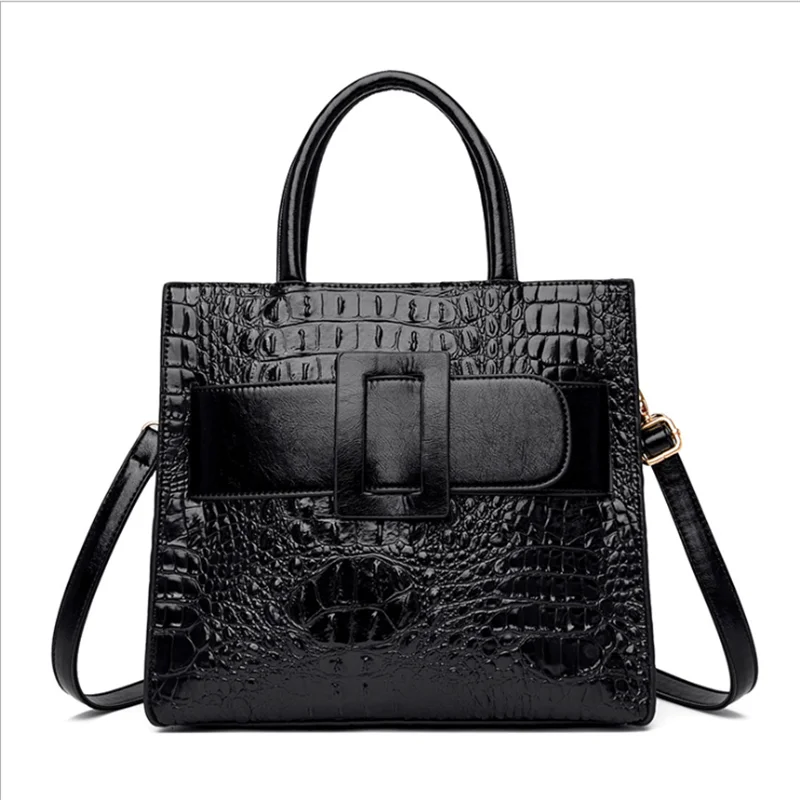 PU Crocodile Pattern Handbags 2021 New Retro Fashion Ladies Belt Decoration Bag Vintage Single-Shoulder Messenger Handbag
PU Crocodile Pattern Handbags 2021 New Retro Fashion Ladies Belt Decoration Bag Vintage Single-Shoulder Messenger Handbag