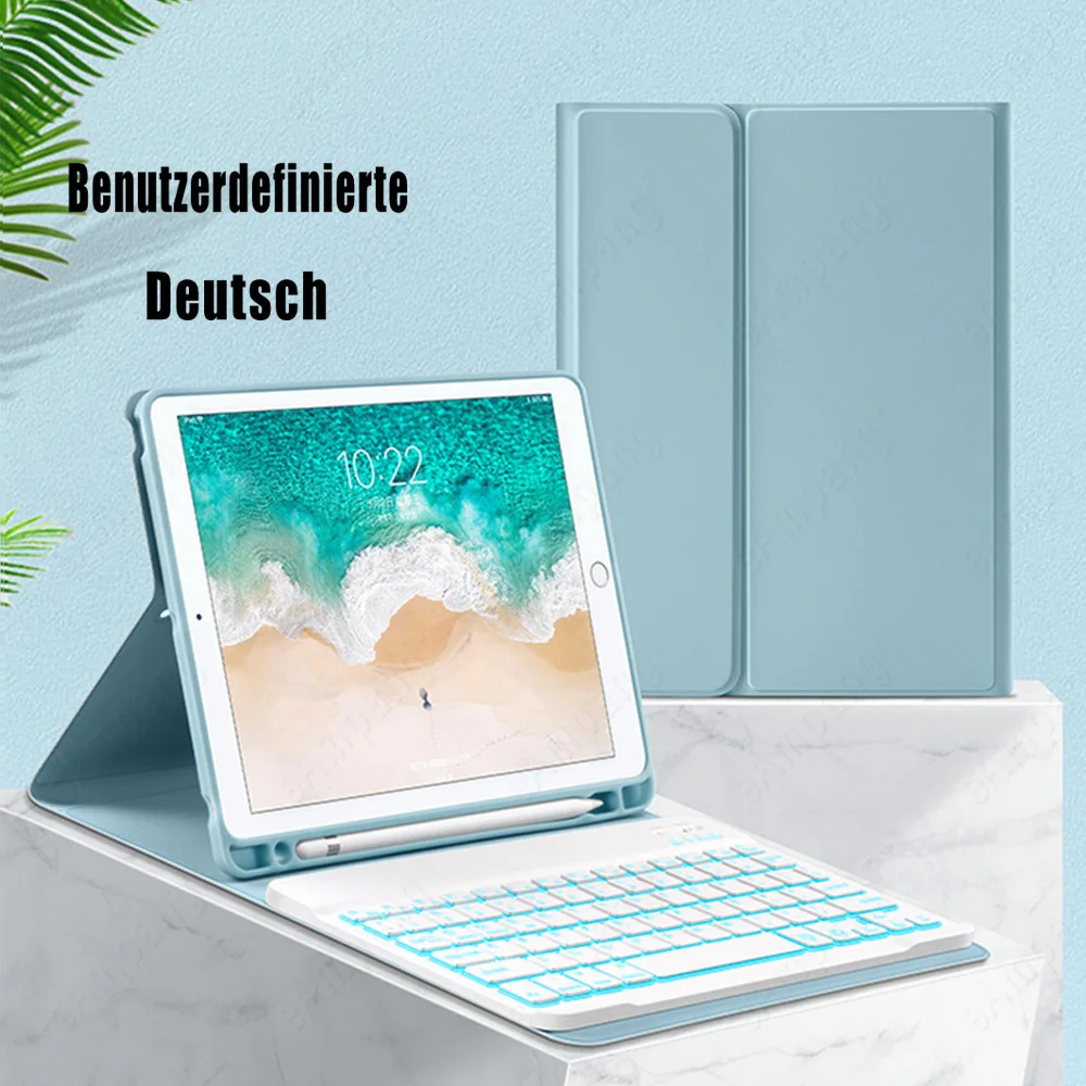 German Keyboard Case for Apple iPad 9.7 2018 6th Generation A1893 A1954 Leather Case with Pen Slot Smart Cover Touchpad Keyboard
German Keyboard Case for Apple iPad 9.7 2018 6th Generation A1893 A1954 Leather Case with Pen Slot Smart Cover Touchpad Keyboard