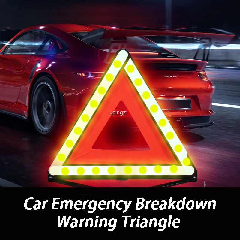 Car Emergency Breakdown Warning Triangle Car Stop Sign Tripod Road Flasher Triangle Emergency Warning Sign
Car Emergency Breakdown Warning Triangle Car Stop Sign Tripod Road Flasher Triangle Emergency Warning Sign