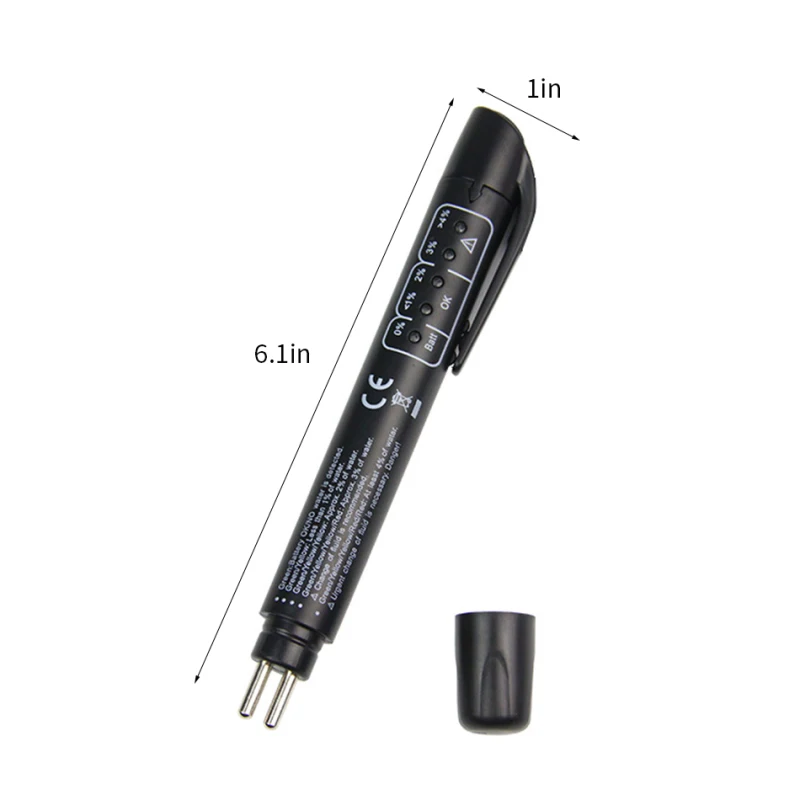 Accurate Oil Quality Check Pen Universal Brake Fluid Tester Car Brake Liquid Digital Tester Vehicle Auto Automotive Testing Tool
Accurate Oil Quality Check Pen Universal Brake Fluid Tester Car Brake Liquid Digital Tester Vehicle Auto Automotive Testing Tool