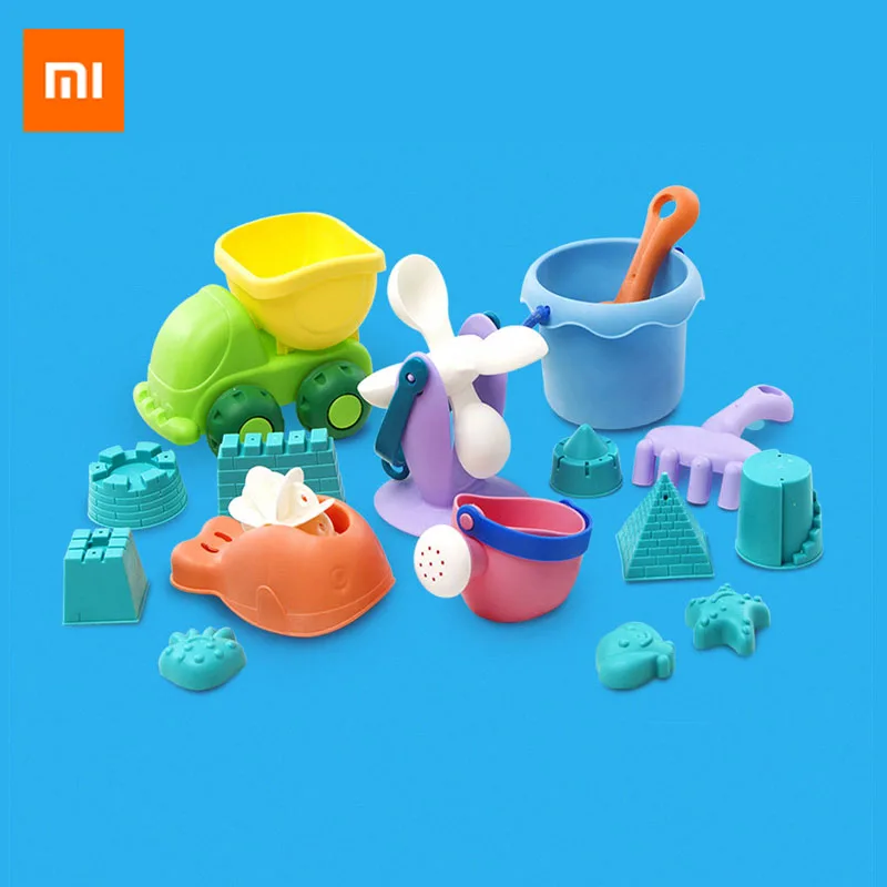 Xiaomi Mijia16pcs/набор BESTKIDS пляжные игрушки песочный замок режим лопата ведро открытый