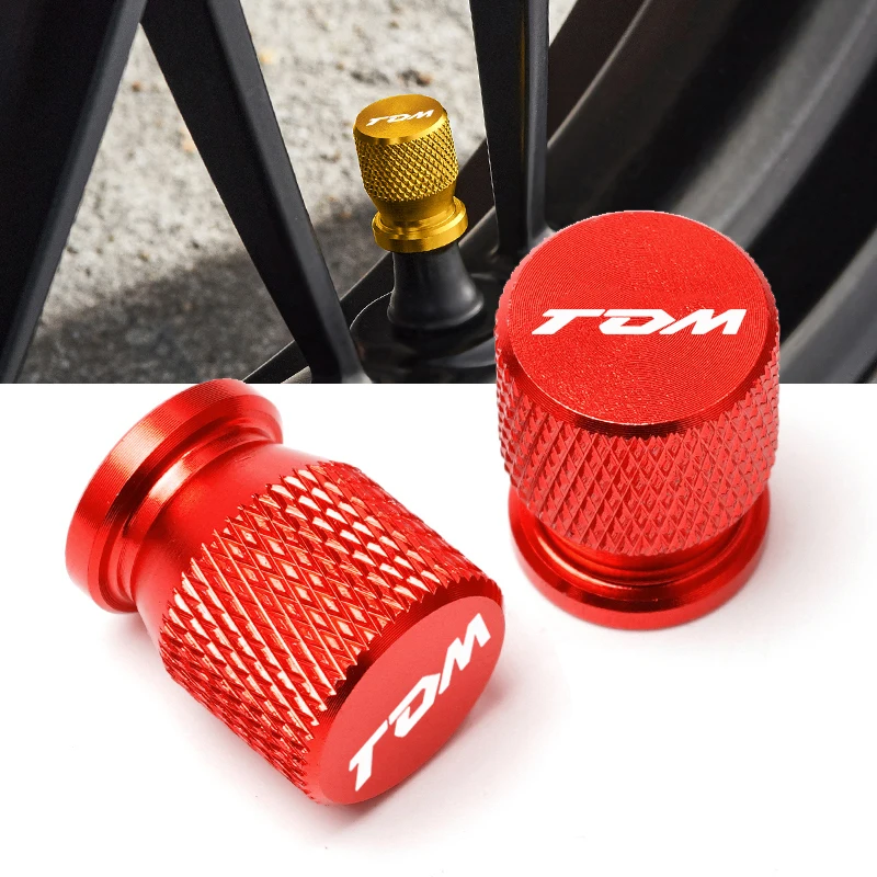 

With LOGO TDM For YAMAHA TDM850 TDM900 TDM 850 900 All Years CNC Aluminum Tyre Valve Air Port Cover Cap Motorcycle Accessories
