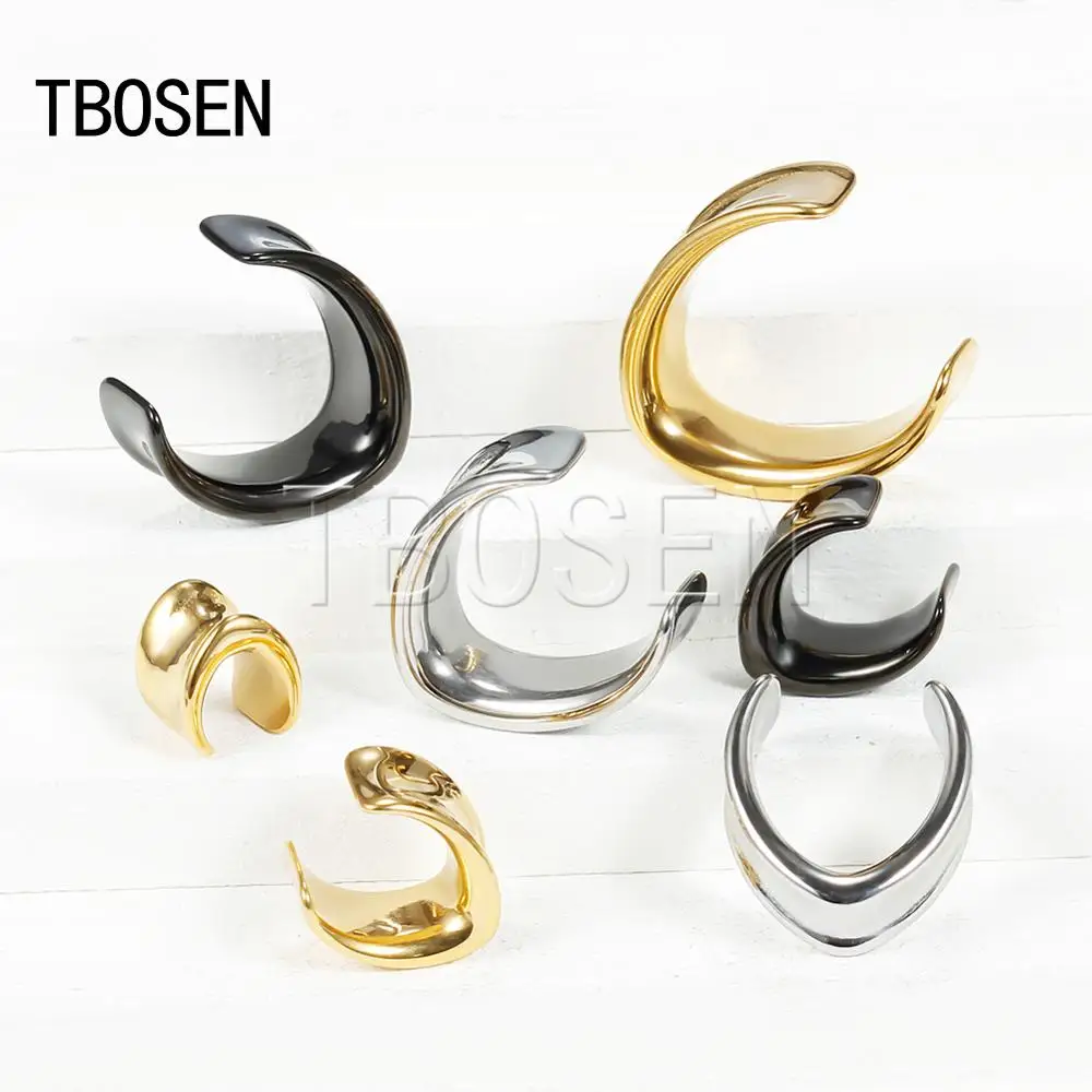 New Arrival Drop-shape Notch Ear Piercing Tunnels Plugs Semi-Round Stainless steel Earrings Gauge Expanders Fashion Body Jewelry
New Arrival Drop-shape Notch Ear Piercing Tunnels Plugs Semi-Round Stainless steel Earrings Gauge Expanders Fashion Body Jewelry
