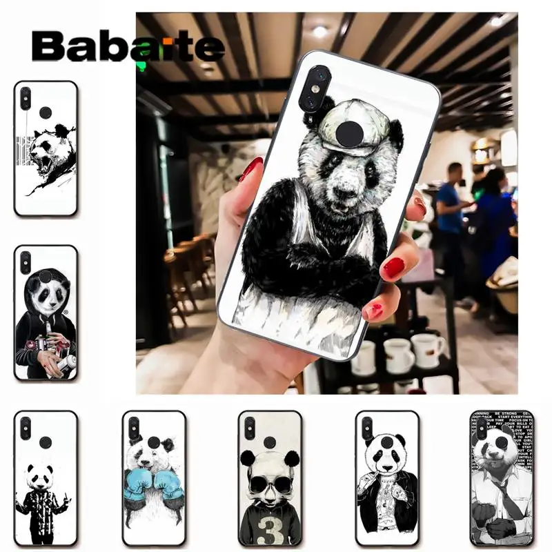 Мягкий резиновый чехол для телефона Babaite с изображением панды Redmi note8Pro note5 note7 note 8t