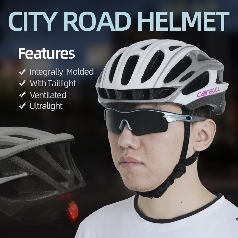 Road Bike Helmet Safe Taillight Cycling Bicycle Helmets Cairbull Ultralight Integrally-Molded EPS+PC Ventilated for Men Women
Road Bike Helmet Safe Taillight Cycling Bicycle Helmets Cairbull Ultralight Integrally-Molded EPS+PC Ventilated for Men Women
