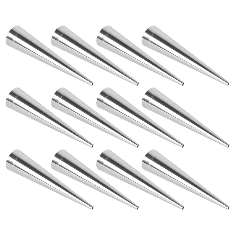 24PCS Stainless Steel Pastry Cream Horn Molds Conical Tube Cone Pastry Roll Horn Mould Kitchen Baking Coil Tool Ice Cream Mold
24PCS Stainless Steel Pastry Cream Horn Molds Conical Tube Cone Pastry Roll Horn Mould Kitchen Baking Coil Tool Ice Cream Mold