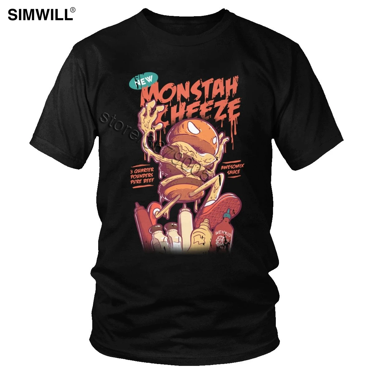 Винтажная Мужская футболка с принтом гамбургера, монстра, Чиза, сумасшедший юмор, нежелательная пища, Kaiju, футболка с коротким рукавом, хлопк...
Винтажная Мужская футболка с принтом гамбургера, монстра, Чиза, сумасшедший юмор, нежелательная пища, Kaiju, футболка с коротким рукавом, хлопк...