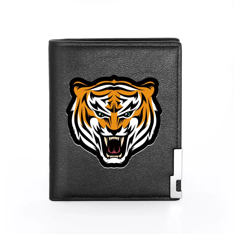 Men Women Leather Wallet Tiger Head Cover Billfold Slim Credit Card/ID Holders Inserts Money Bag Short Purses 
Men Women Leather Wallet Tiger Head Cover Billfold Slim Credit Card/ID Holders Inserts Money Bag Short Purses