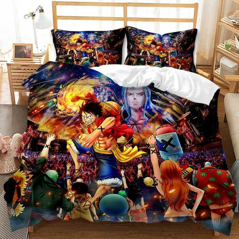 Anime Character Luffy 3D Print Bedding Set One Piece Attern Duvet Cover with Pillowcase Textiles Comforter Microfiber for Kids
Anime Character Luffy 3D Print Bedding Set One Piece Attern Duvet Cover with Pillowcase Textiles Comforter Microfiber for Kids