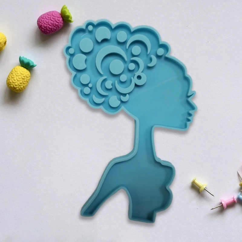 Super Glossy Woman Head Epoxy Resin Mold Keychain Crafts Casting Silicone Mould
Super Glossy Woman Head Epoxy Resin Mold Keychain Crafts Casting Silicone Mould