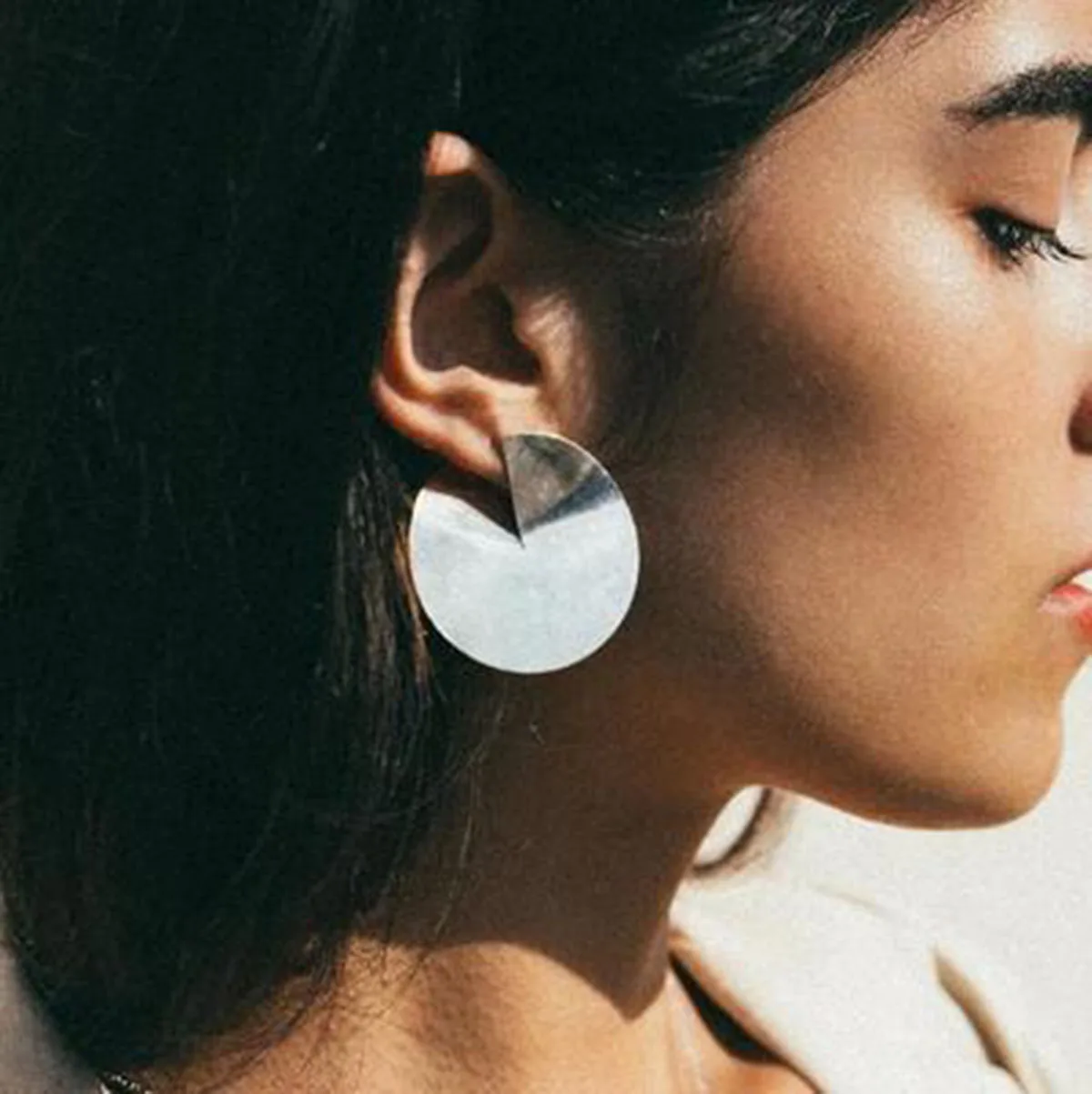 Glossy Stud Earrings 1Pair Overlapping Square Disc C-Shape Ear Rings For Womens Fine Metal Geometric Slice Golden Wind Jewelry 
Glossy Stud Earrings 1Pair Overlapping Square Disc C-Shape Ear Rings For Womens Fine Metal Geometric Slice Golden Wind Jewelry