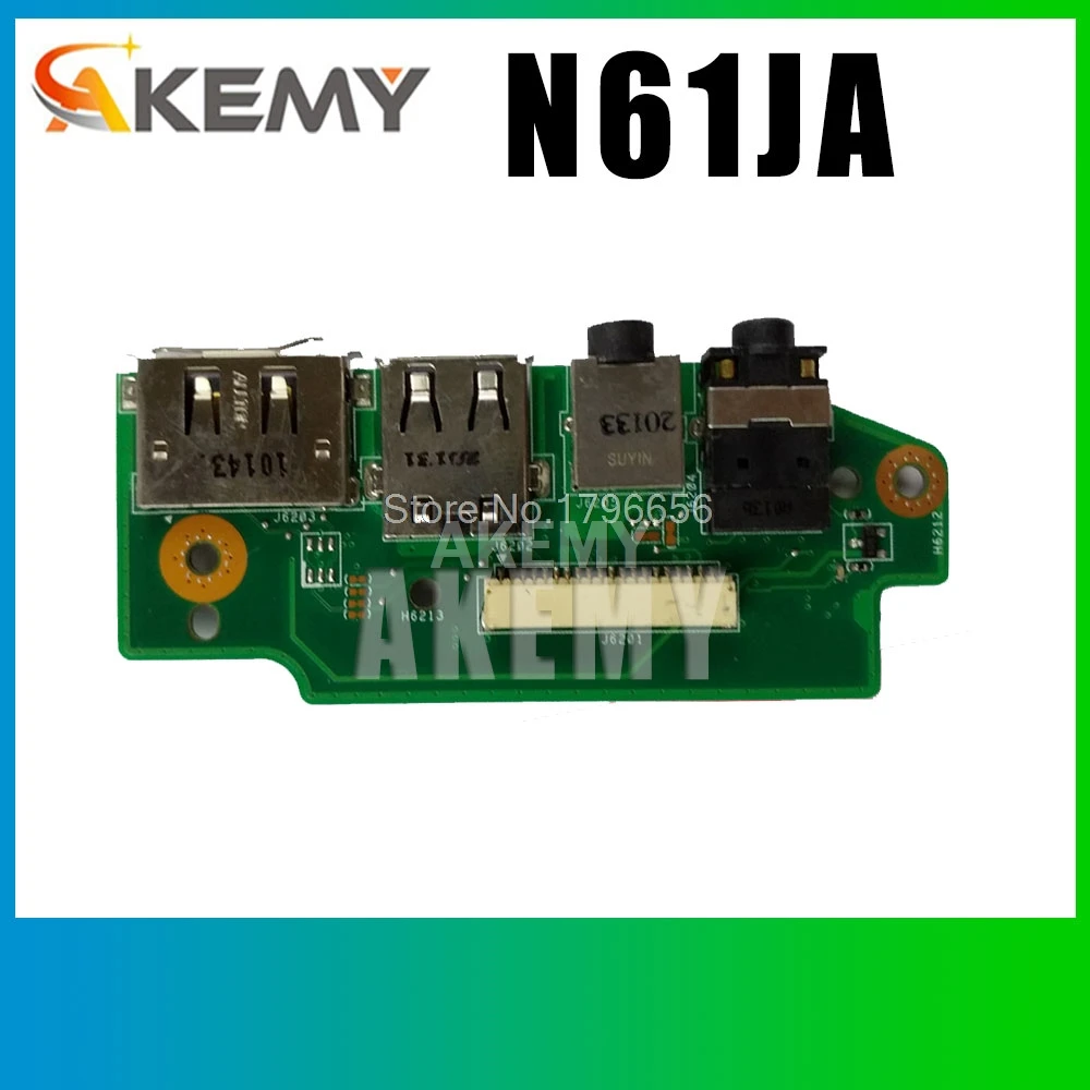 Для Asus N61J N61JV N61JQ N61JA N61V N61VN N61D n61da ноутбук аудио usb IO Плата интерфейса
Для Asus N61J N61JV N61JQ N61JA N61V N61VN N61D n61da ноутбук аудио usb IO Плата интерфейса