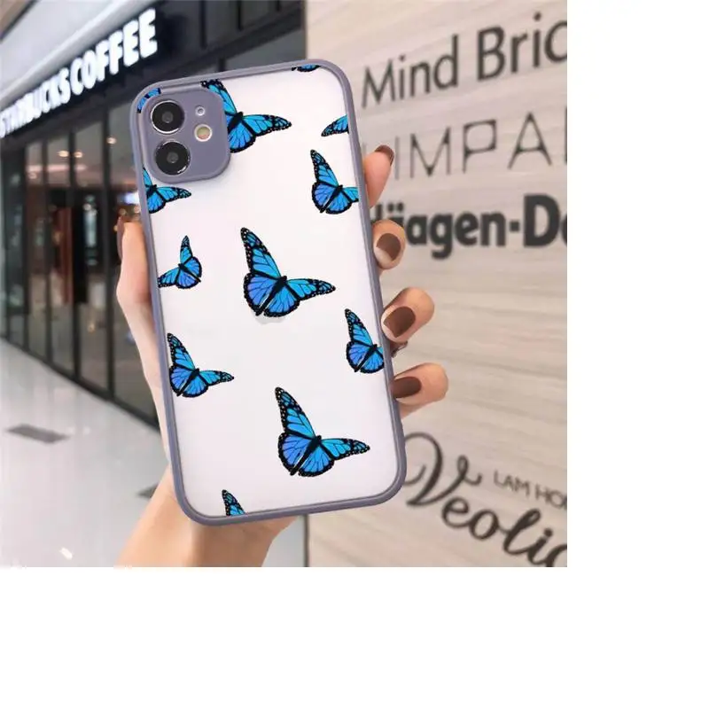 butterfly Phone Cases Matte transparent For Gray iPhone 12 Mini 11 Pro XR XS Max 7 8 Plus X Back Cover
butterfly Phone Cases Matte transparent For Gray iPhone 12 Mini 11 Pro XR XS Max 7 8 Plus X Back Cover