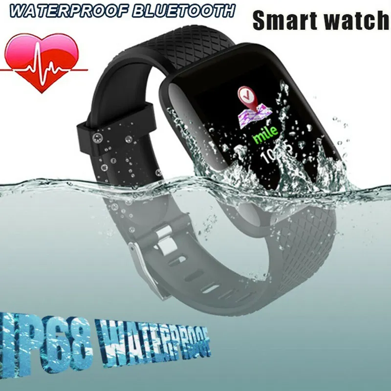 Умные часы D13 116 PLUS цветной экран пульсометр кровяное давление водонепроницаемые